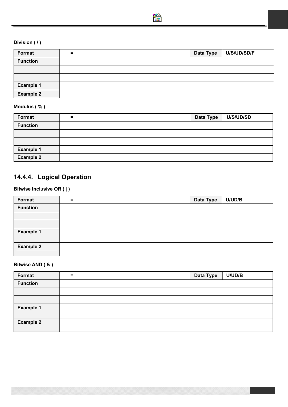 Pm designer operation manual, Logical operation | B&B Electronics WOP-2121V-N4AE - Manual User Manual | Page 423 / 664