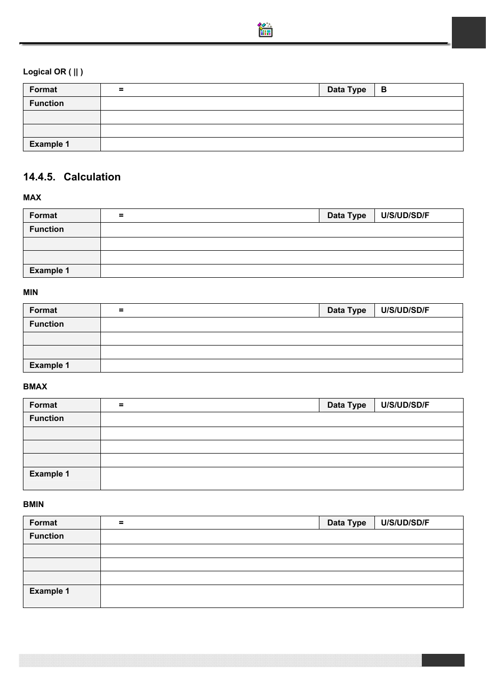 Pm designer operation manual, Calculation | B&B Electronics WOP-2121V-N4AE - Manual User Manual | Page 425 / 664