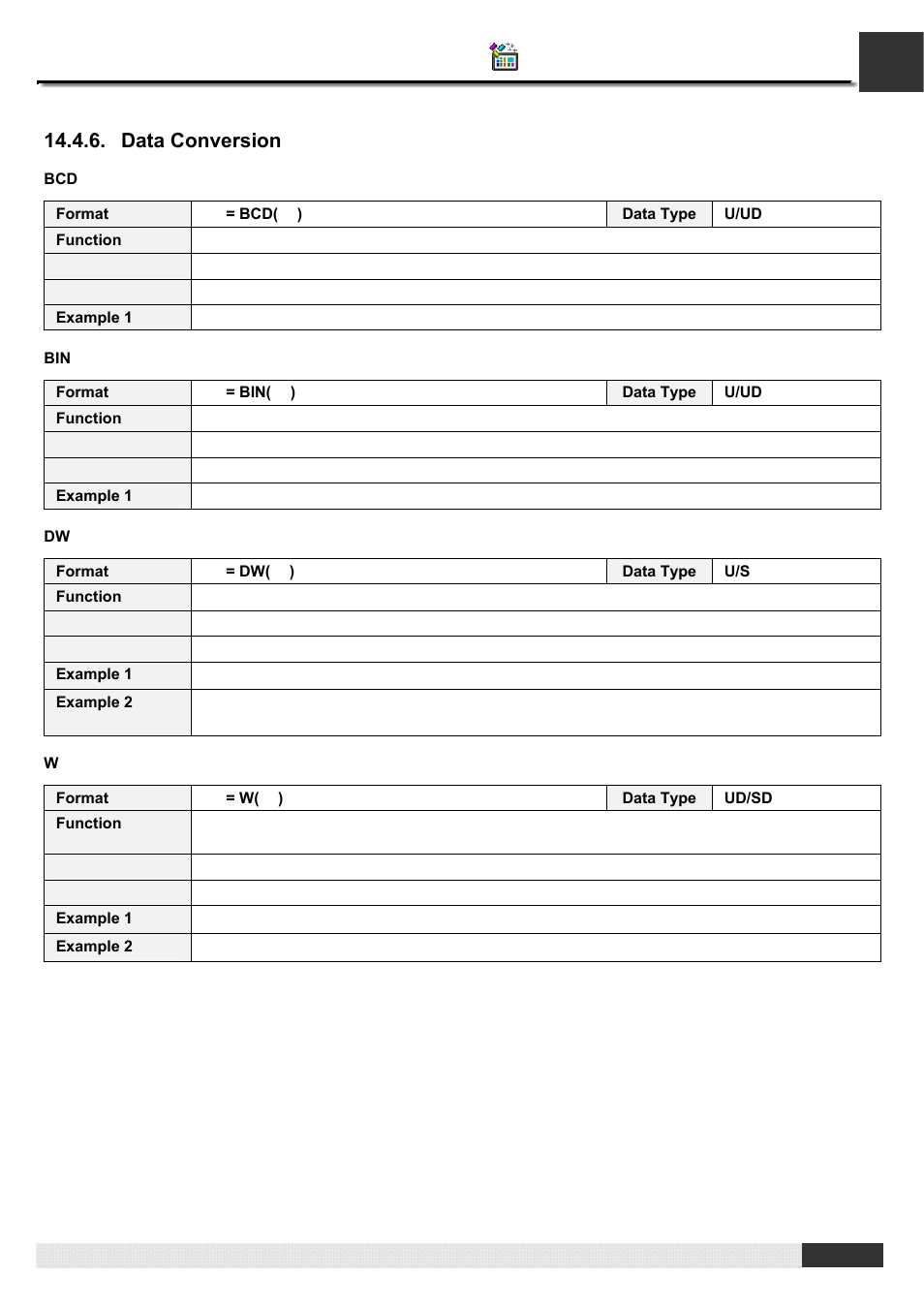 Pm designer operation manual, Data conversion | B&B Electronics WOP-2121V-N4AE - Manual User Manual | Page 427 / 664