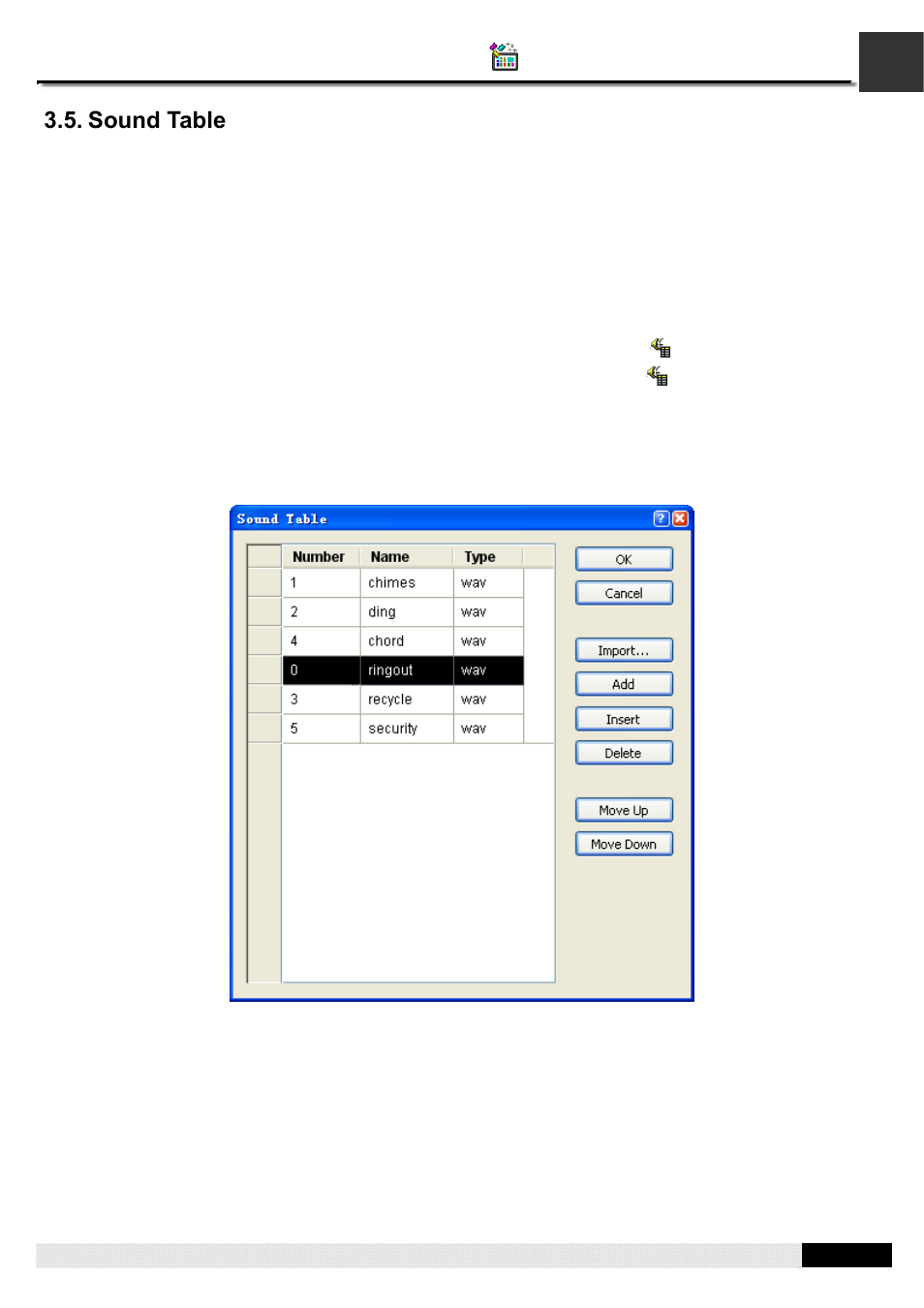 Sound table, Pm designer operation manual | B&B Electronics WOP-2121V-N4AE - Manual User Manual | Page 91 / 664