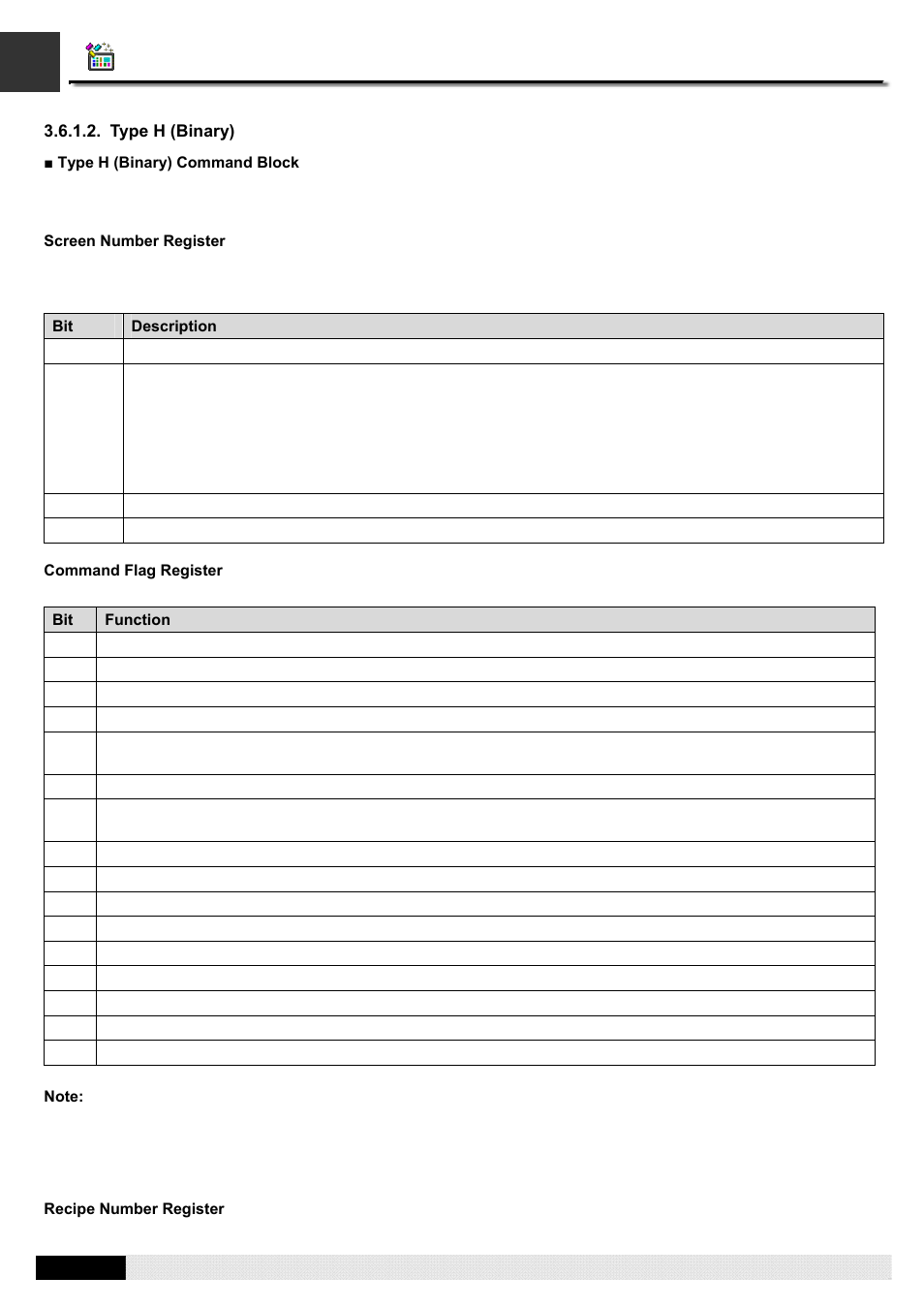 Type h (binary), Pm designer operation manual | B&B Electronics WOP-2121V-N4AE - Manual User Manual | Page 96 / 664