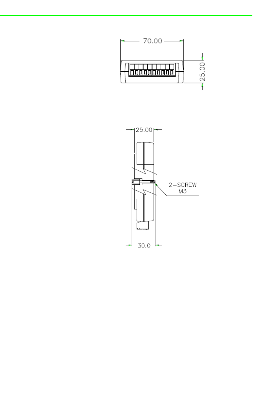 Figure 2.25 bottom view of adam-4572, Figure 2.26 side view of adam-4572 | B&B Electronics EKI-1222 - Manual User Manual | Page 30 / 62