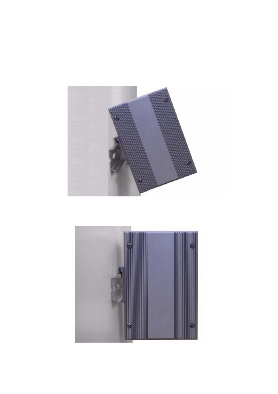Figure 2.30 din-rail step 1, Figure 2.31 din-rail step 2, Chapter 2 g etting started | B&B Electronics EKI-1222 - Manual User Manual | Page 33 / 62