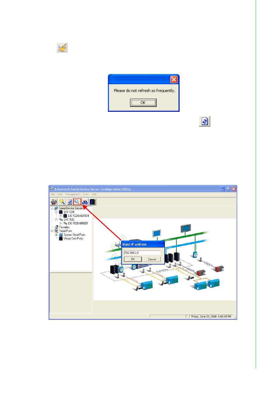 2 clear device list and search again, 3 manual appending, Clear device list and search again | Manual appending, Chapter 3 c onfiguration | B&B Electronics EKI-1222 - Manual User Manual | Page 47 / 62