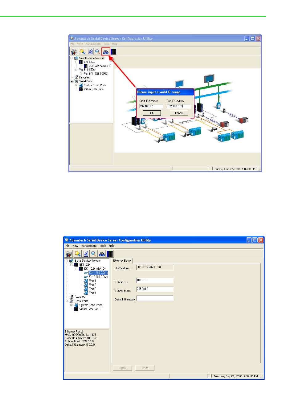 4 setting ethernet parameters, Setting ethernet parameters | B&B Electronics EKI-1222 - Manual User Manual | Page 48 / 62