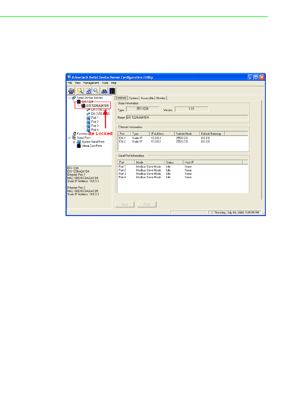 3 lock device, Lock device | B&B Electronics EKI-1222 - Manual User Manual | Page 58 / 62