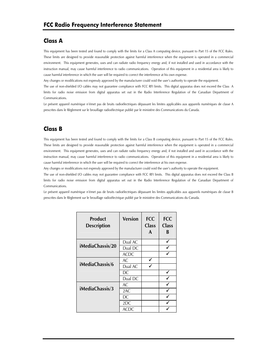 Fcc radio frequency interference statement class a, Class b | B&B Electronics 850-10960-ACDC - Manual User Manual | Page 2 / 32