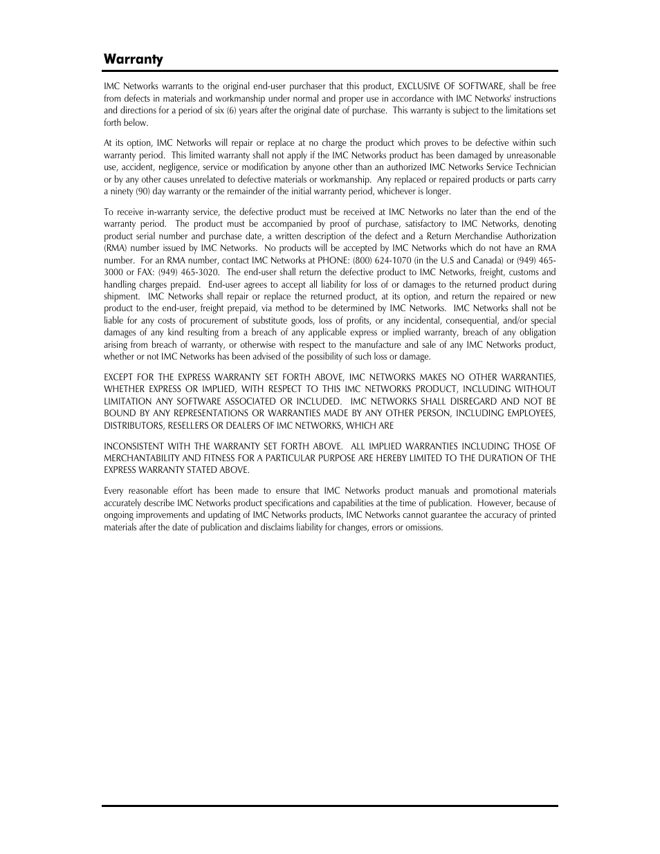 Warranty | B&B Electronics 850-10960-ACDC - Manual User Manual | Page 3 / 32