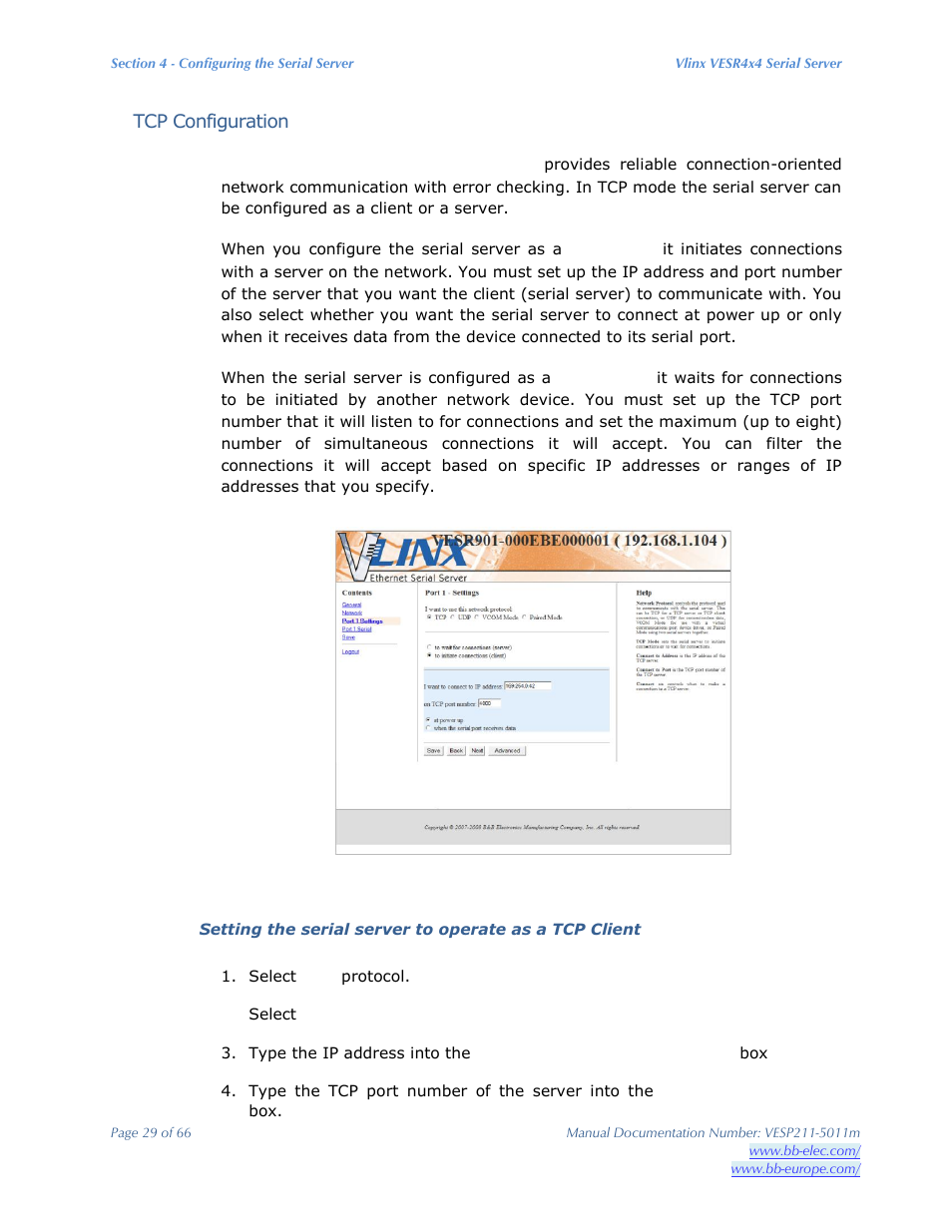 B&B Electronics VESP211 Series - Manual User Manual | Page 29 / 66