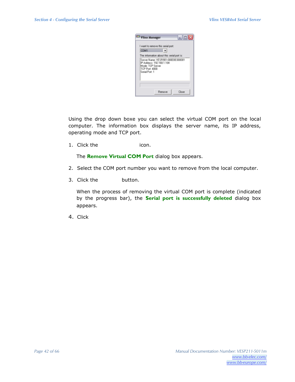 B&B Electronics VESP211 Series - Manual User Manual | Page 42 / 66