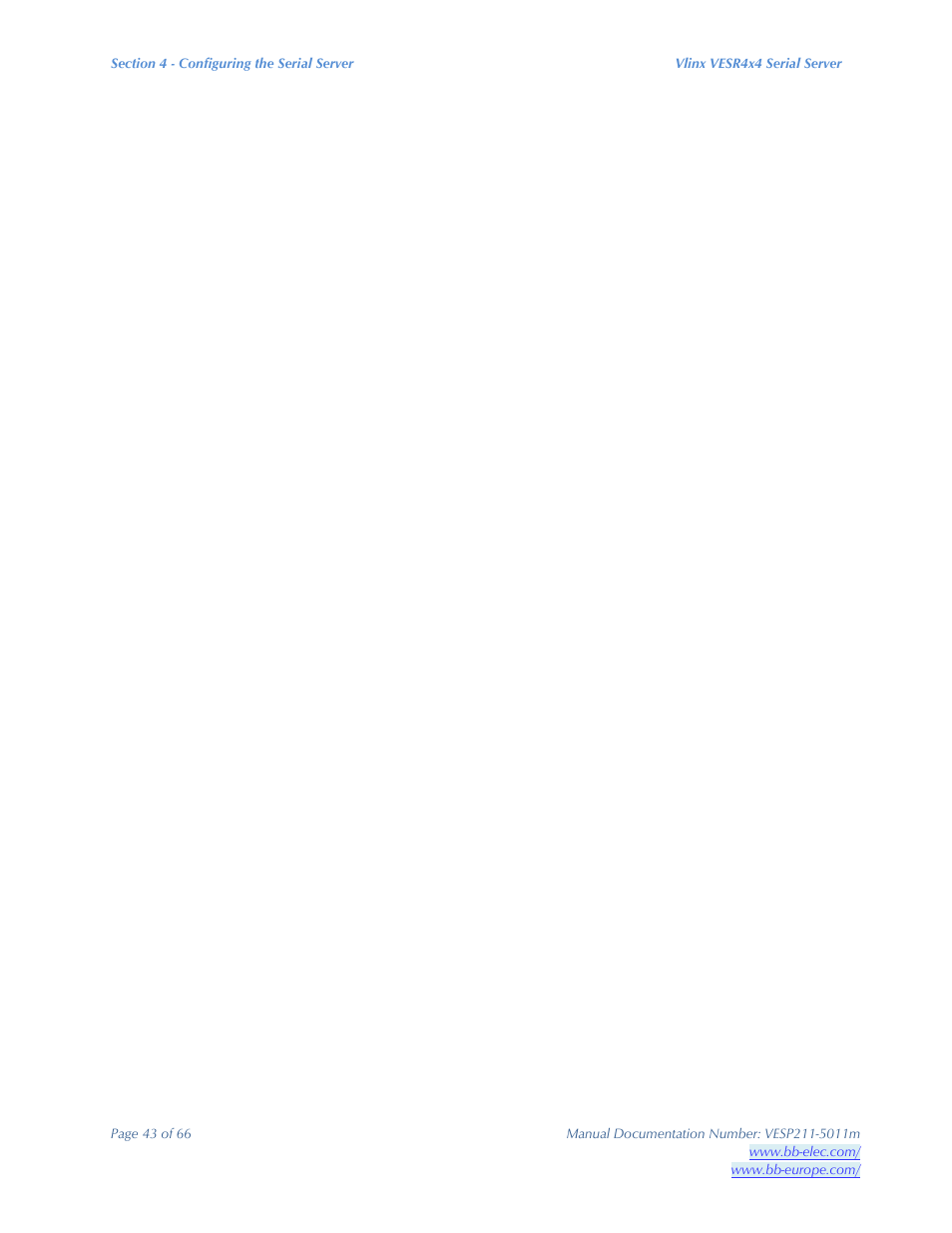 B&B Electronics VESP211 Series - Manual User Manual | Page 43 / 66