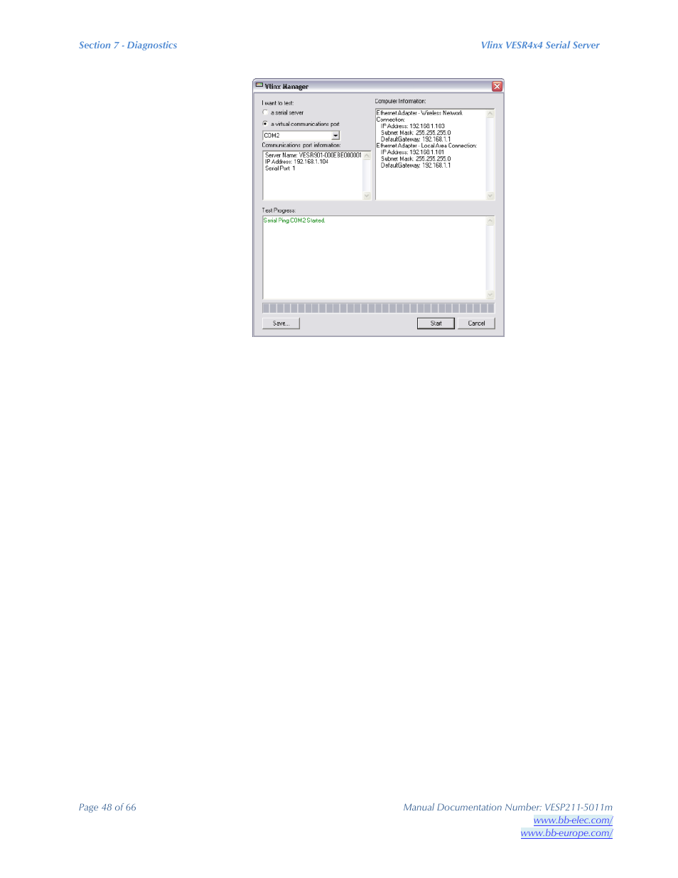 B&B Electronics VESP211 Series - Manual User Manual | Page 48 / 66