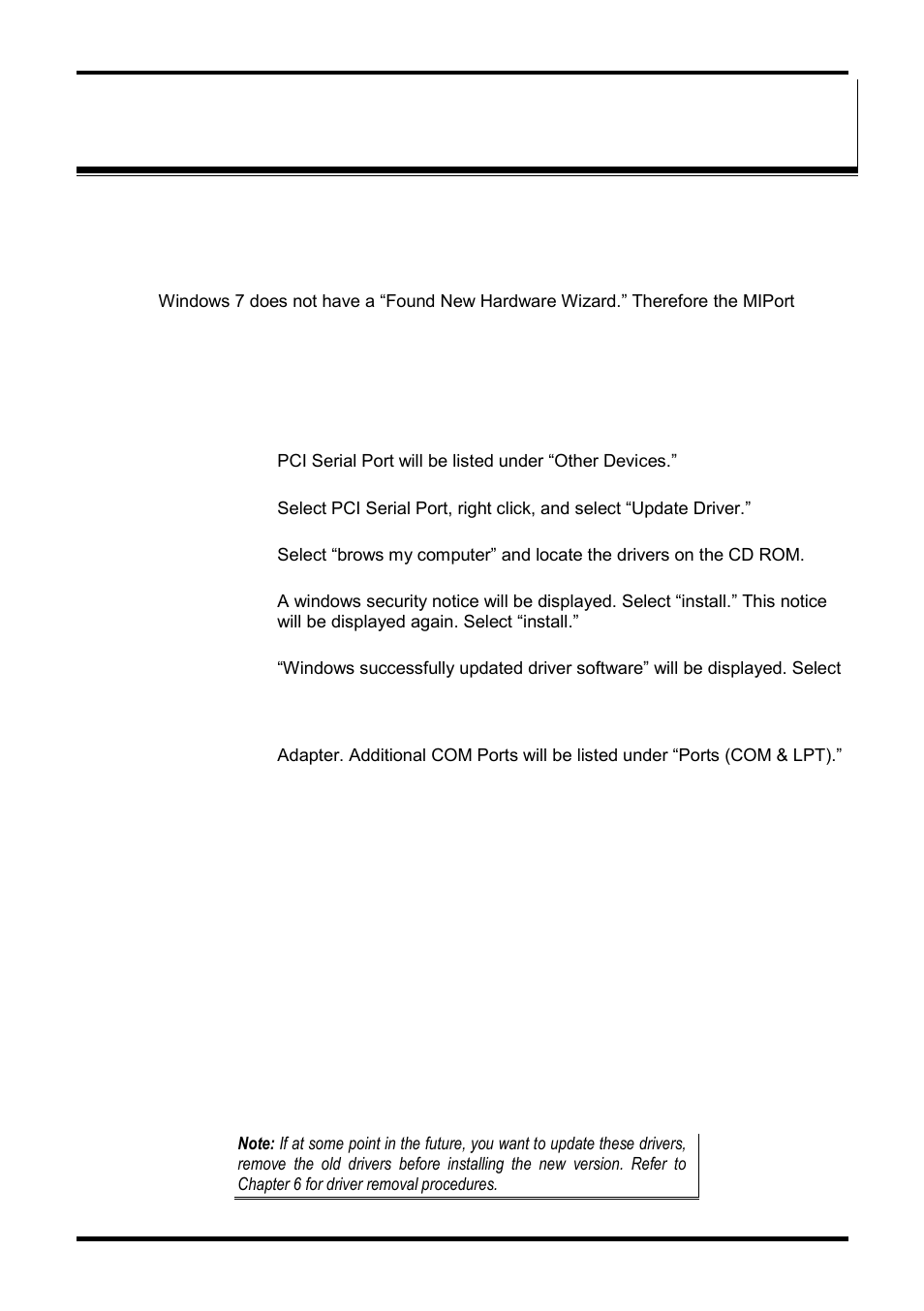 Chapter 3: driver software installation, Nstalling, Indows | River, Oftware | B&B Electronics 3PCIOU4 - Manual User Manual | Page 17 / 57