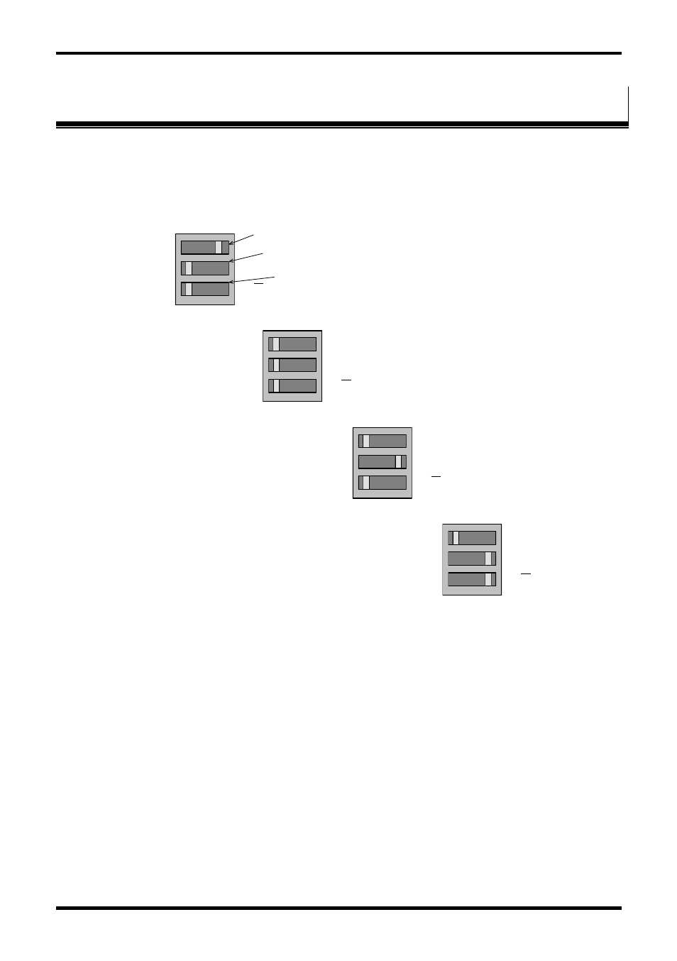 Appendix a: dip switch/mode settings, Etting the, Witches on | Rs-232/422/485, Orts, Dip switch 1 (rs-232/422/485 ports), Dip switch 2 (rs-232/422/485 ports) | B&B Electronics 3PCIOU4 - Manual User Manual | Page 48 / 57