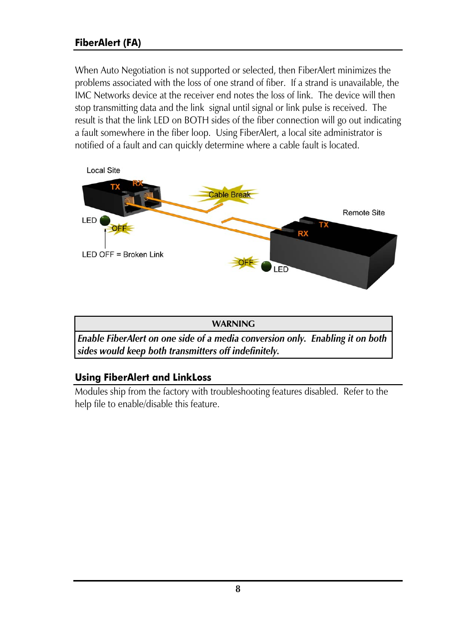 8fiberalert (fa) | B&B Electronics 856-11933--59 - Manual User Manual | Page 11 / 16
