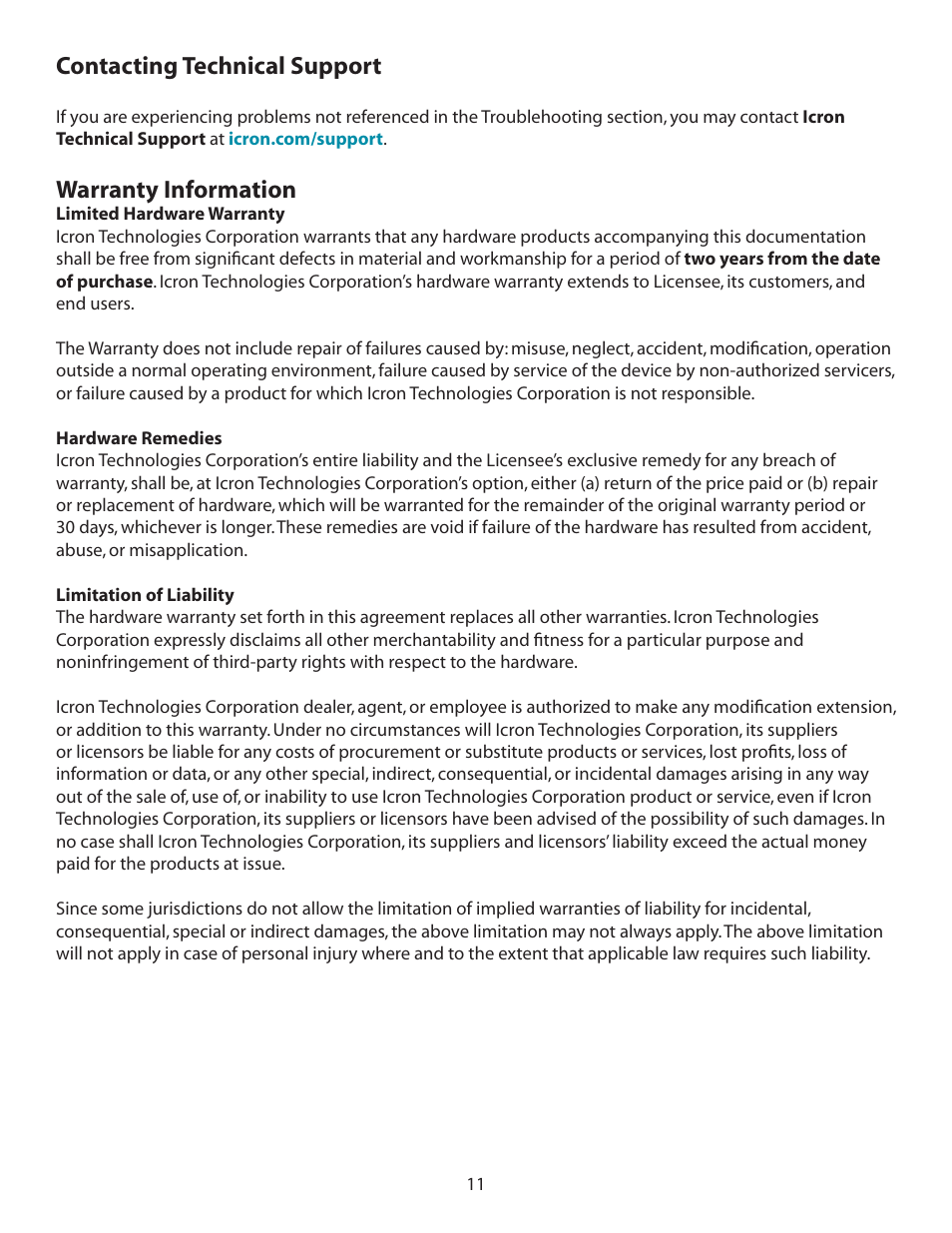 Contacting technical support warranty information, Contacting technical support, Warranty information | B&B Electronics 00-00347--50 - Manual User Manual | Page 12 / 16