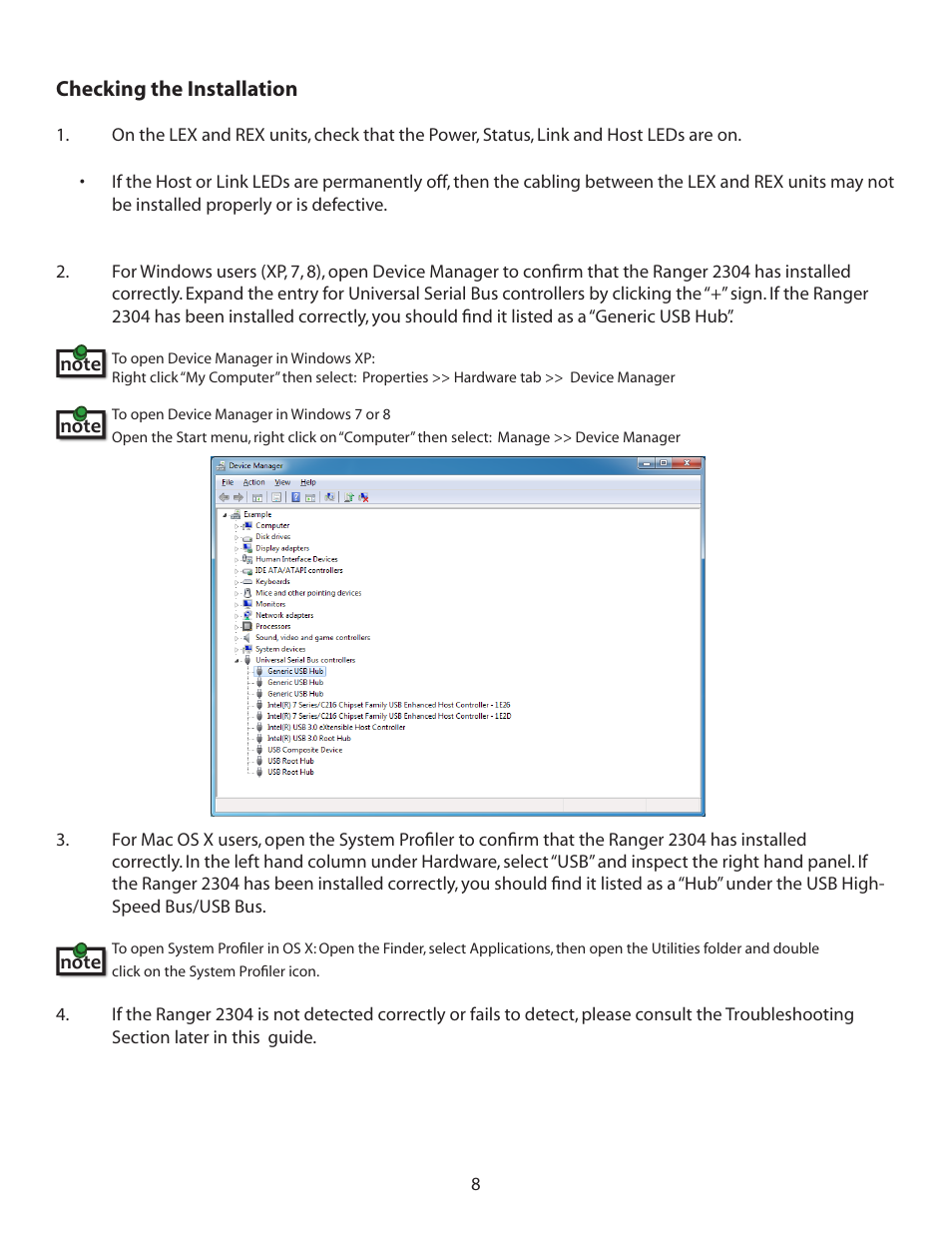 Checking the installation | B&B Electronics 00-00347--50 - Manual User Manual | Page 9 / 16