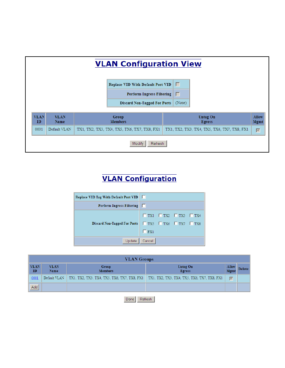 Vlan addition and deletion example | B&B Electronics 709FXE-ST-15 - Manual User Manual | Page 140 / 153