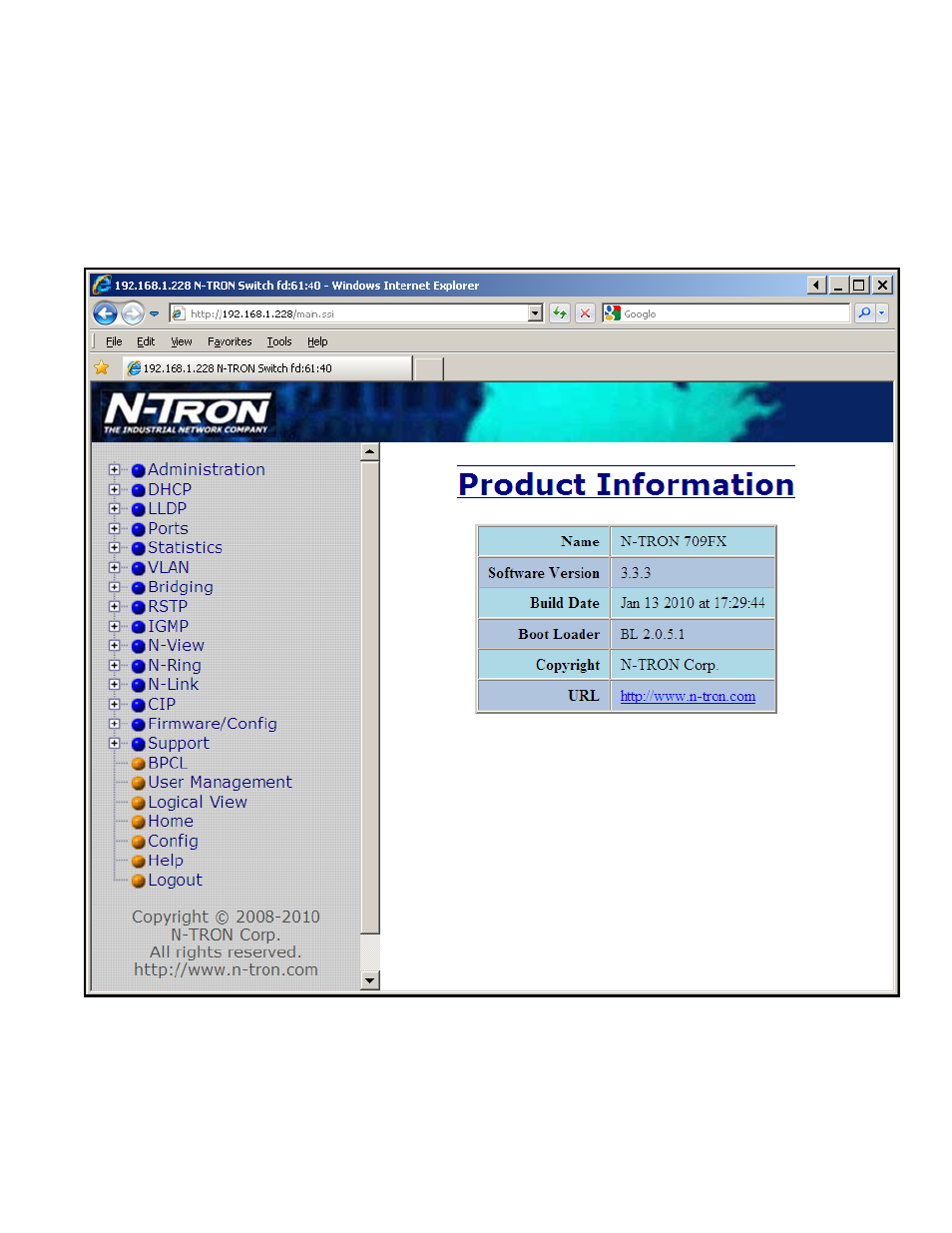 Web management - home | B&B Electronics 709FXE-ST-15 - Manual User Manual | Page 25 / 153