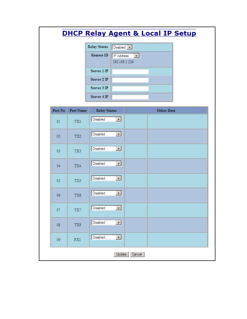 Dhcp – relay & local ip – setup, continued | B&B Electronics 709FXE-ST-15 - Manual User Manual | Page 43 / 153