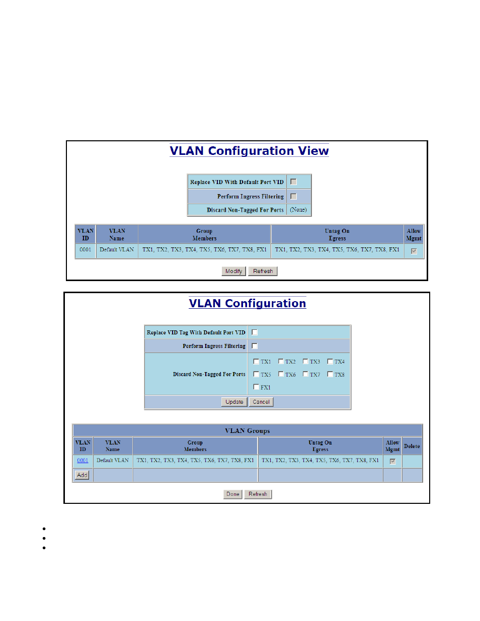 Vlan – configuration | B&B Electronics 709FXE-ST-15 - Manual User Manual | Page 58 / 153