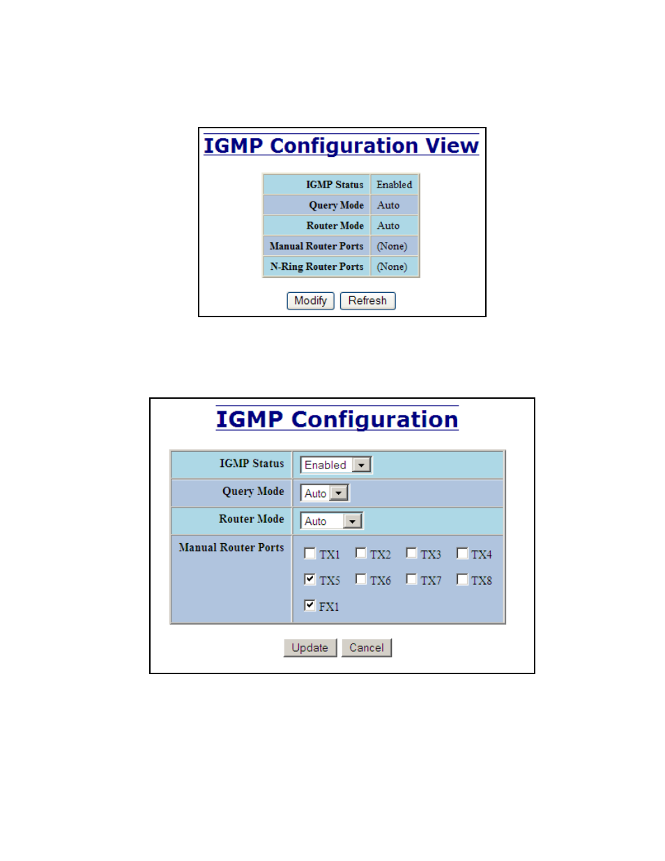 Igmp – configuration | B&B Electronics 709FXE-ST-15 - Manual User Manual | Page 71 / 153