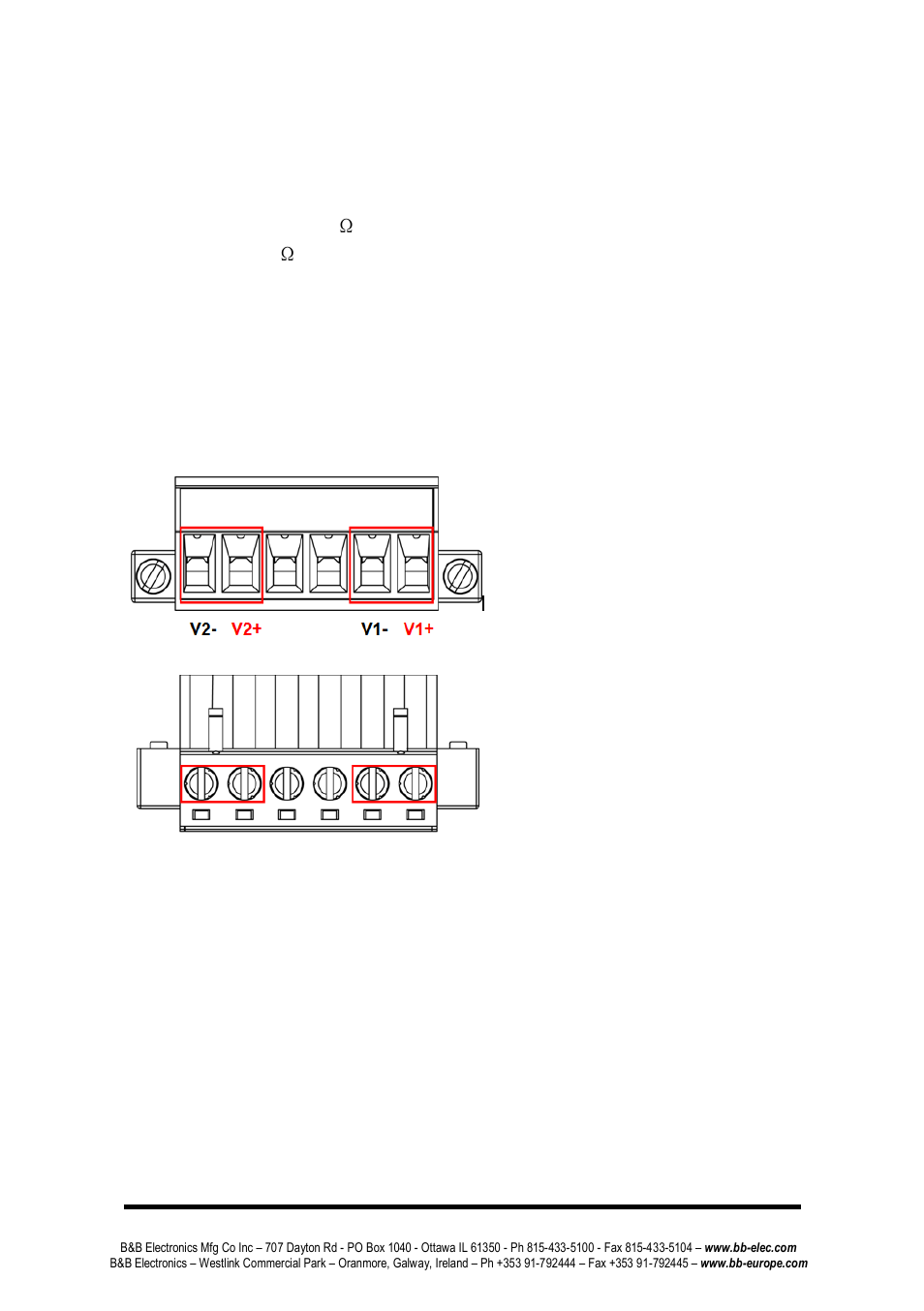 Cabling, Wiring the power inputs | B&B Electronics EIRP305-24V-T - Manual User Manual | Page 12 / 20