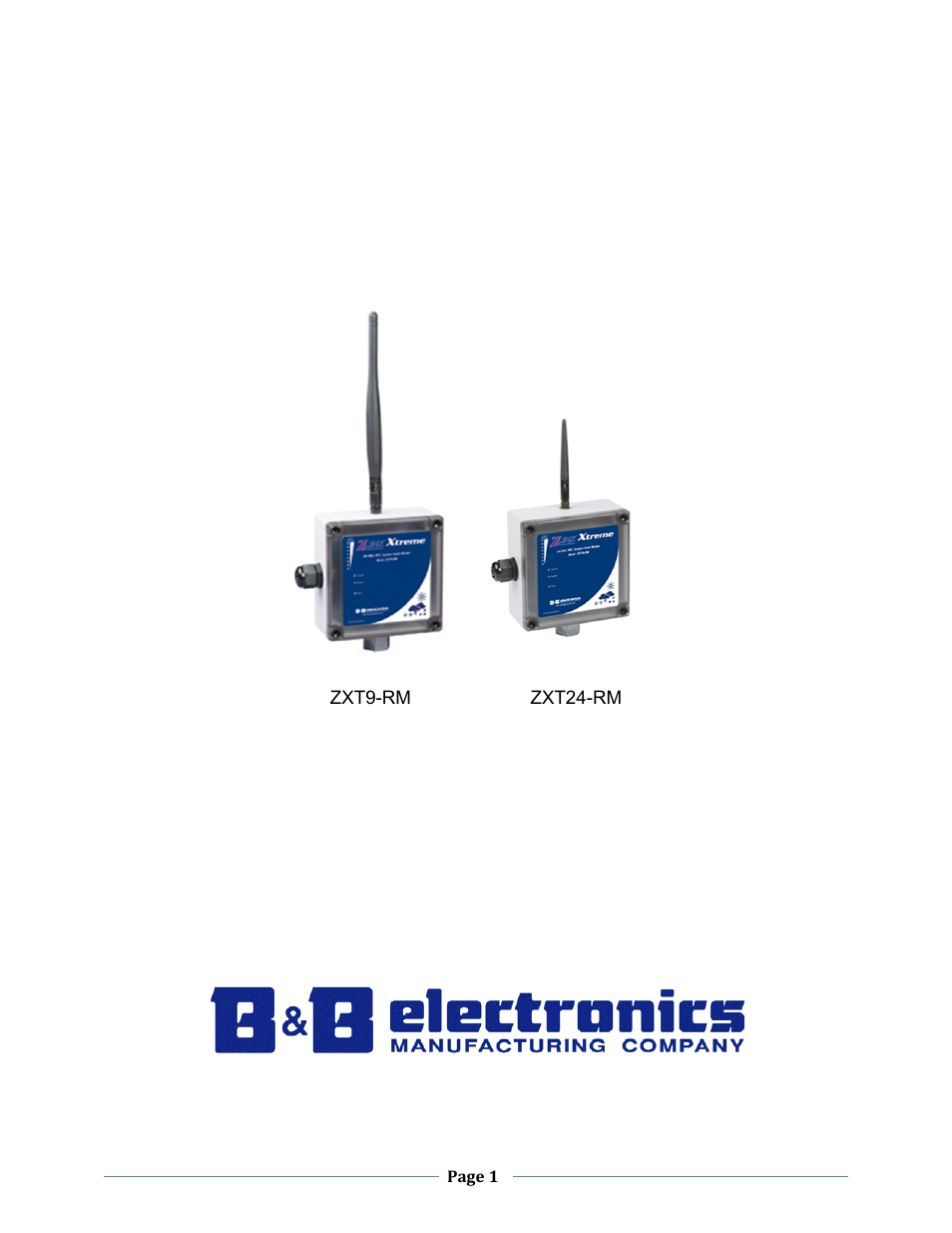 B&B Electronics ZXT9-MB2A-KIT - Manual User Manual | 163 pages