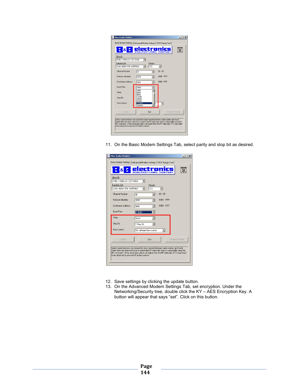 B&B Electronics ZXT9-MB2A-KIT - Manual User Manual | Page 144 / 163