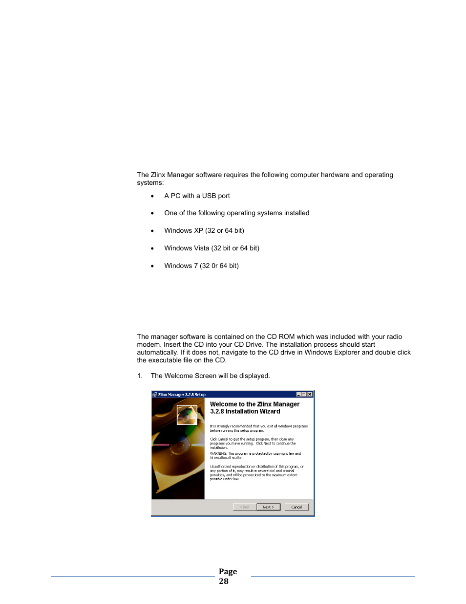 Installing zlinx, Manager software | B&B Electronics ZXT9-MB2A-KIT - Manual User Manual | Page 28 / 163