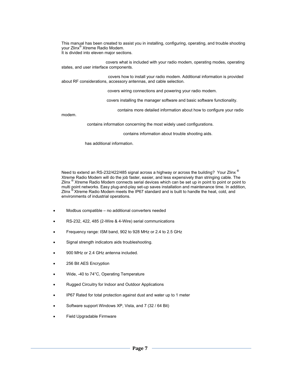 4 about this manual, 5 product features summary | B&B Electronics ZXT9-MB2A-KIT - Manual User Manual | Page 7 / 163