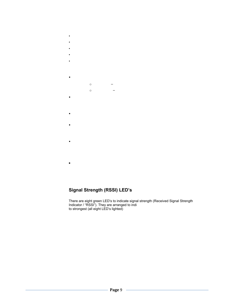 Idle state, Transmit state, Receive state | Sleep state, Command mode, Nterface, Omponents, Signal strength (rssi) led‟s, Transmit led, Receive led | B&B Electronics ZXT9-RM-KIT - Manual User Manual | Page 9 / 164