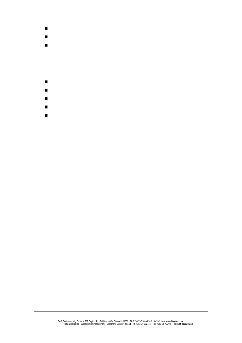 Package contents | B&B Electronics EIR508-T - Manual User Manual | Page 9 / 71