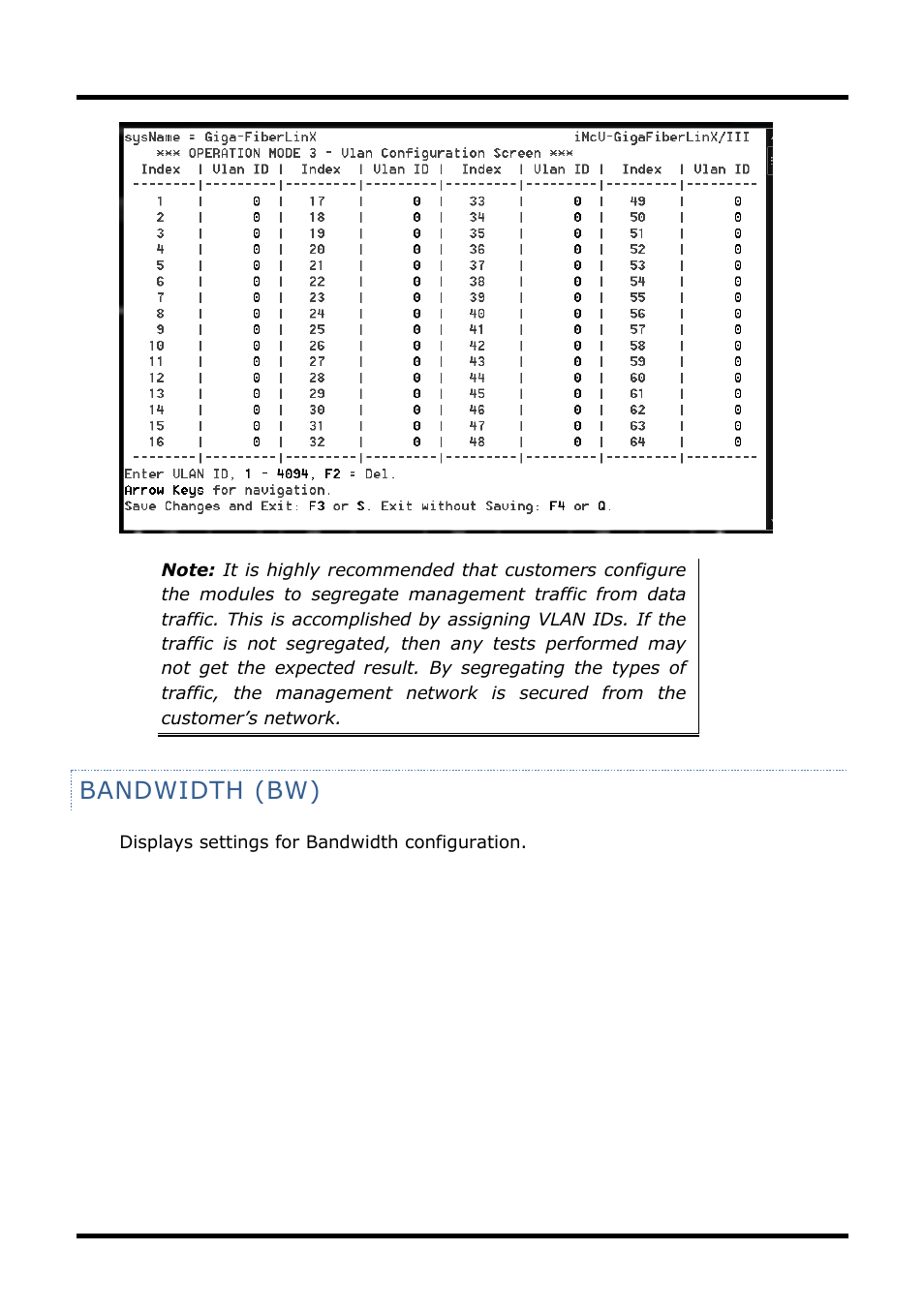 Bandwidth (bw) | B&B Electronics 856-14205--29 - Manual User Manual | Page 29 / 73