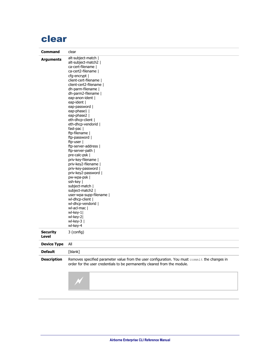 Clear | B&B Electronics WLNN-AN(ER,SE,SP.EK)-DP551 - Manual User Manual | Page 107 / 264