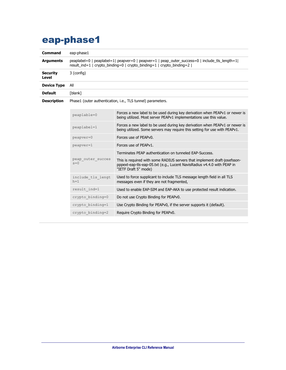 Eap-phase1 | B&B Electronics WLNN-AN(ER,SE,SP.EK)-DP551 - Manual User Manual | Page 126 / 264