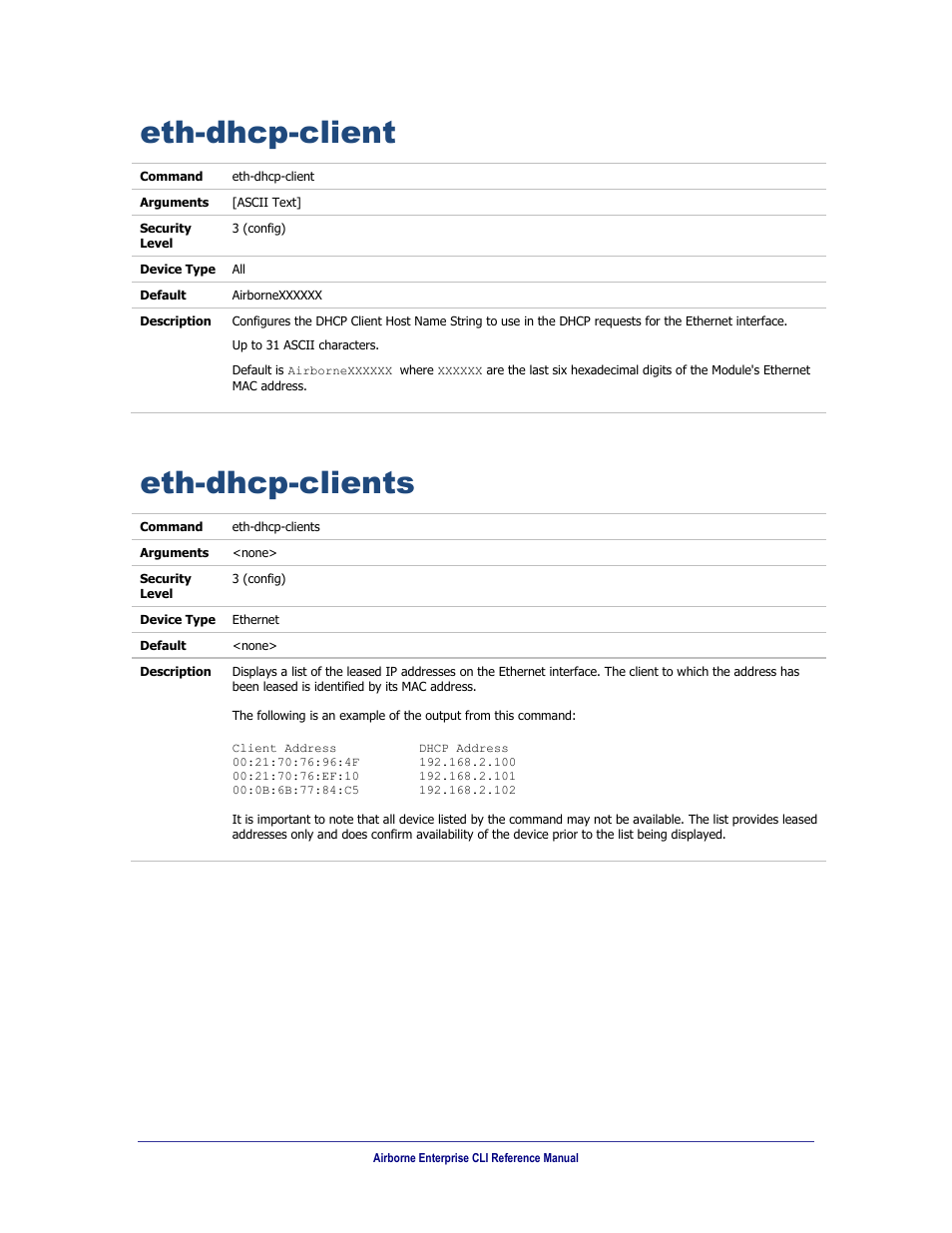 Eth-dhcp-client, Eth-dhcp-clients | B&B Electronics WLNN-AN(ER,SE,SP.EK)-DP551 - Manual User Manual | Page 133 / 264