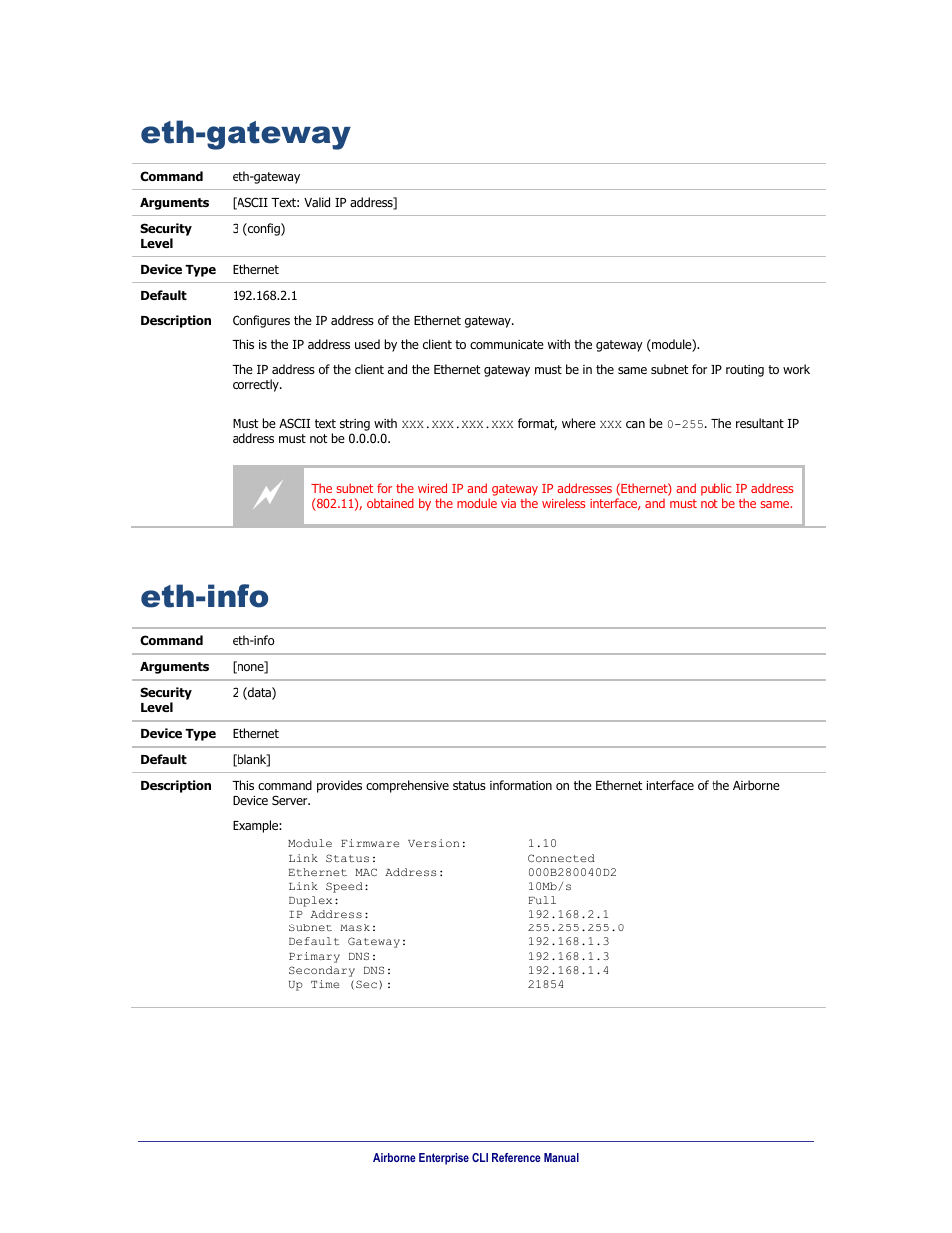 Eth-gateway, Eth-info | B&B Electronics WLNN-AN(ER,SE,SP.EK)-DP551 - Manual User Manual | Page 140 / 264
