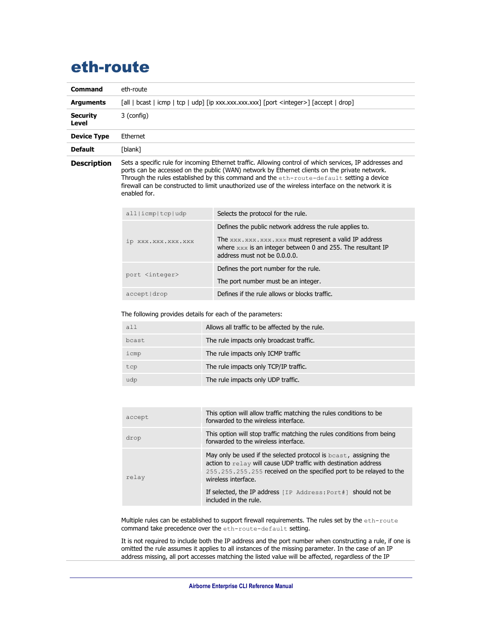 Eth-route | B&B Electronics WLNN-AN(ER,SE,SP.EK)-DP551 - Manual User Manual | Page 143 / 264
