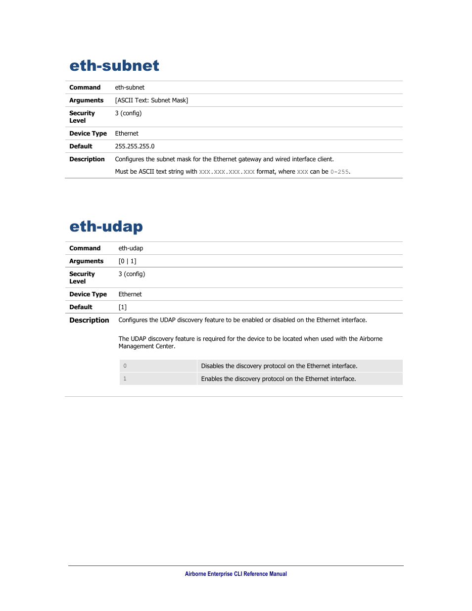 Eth-subnet, Eth-udap | B&B Electronics WLNN-AN(ER,SE,SP.EK)-DP551 - Manual User Manual | Page 145 / 264