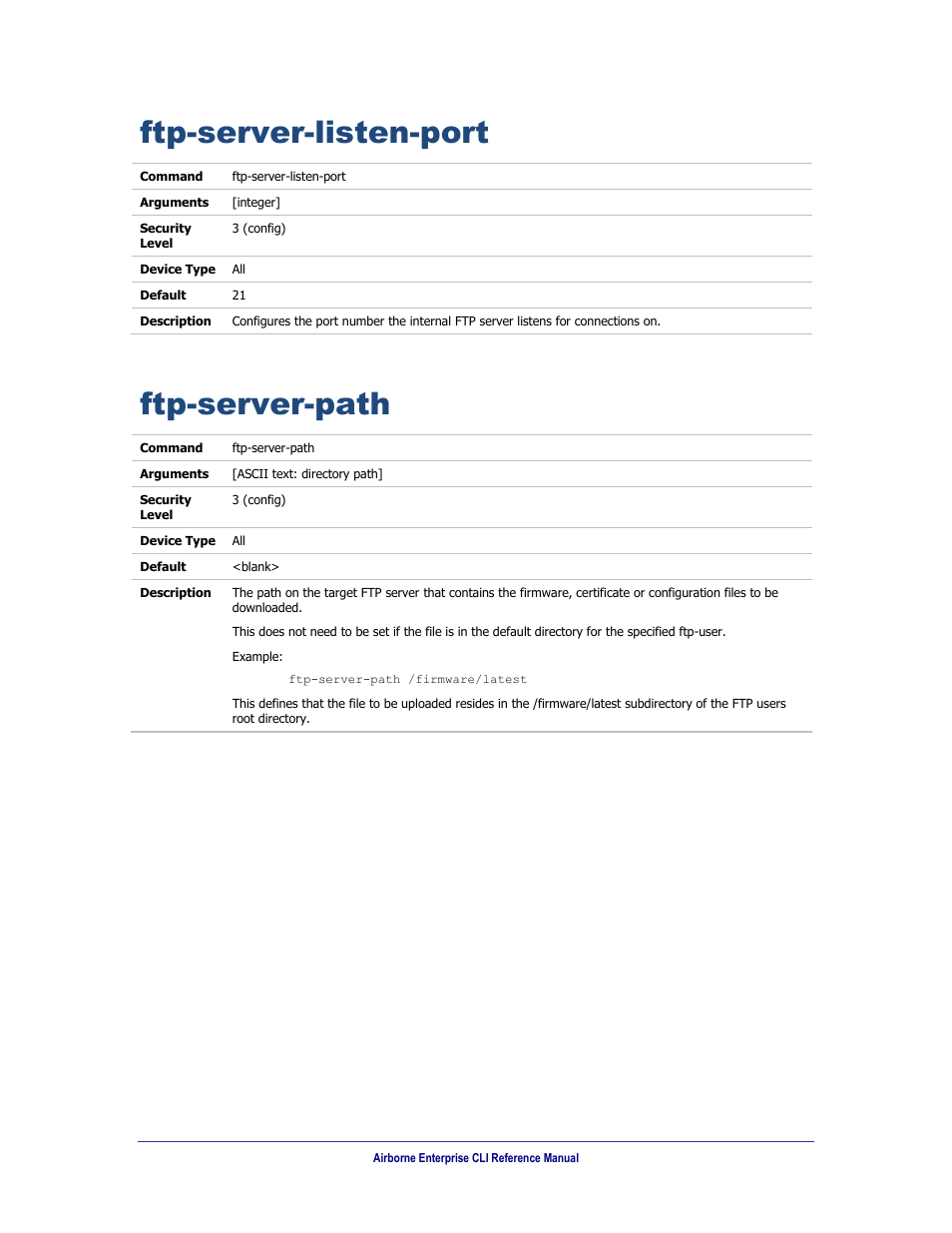 Ftp-server-listen-port, Ftp-server-path | B&B Electronics WLNN-AN(ER,SE,SP.EK)-DP551 - Manual User Manual | Page 150 / 264