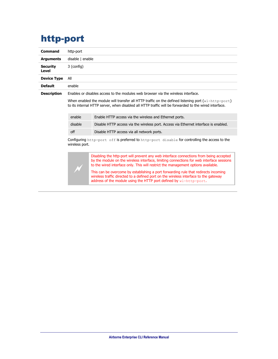 Http-port | B&B Electronics WLNN-AN(ER,SE,SP.EK)-DP551 - Manual User Manual | Page 155 / 264