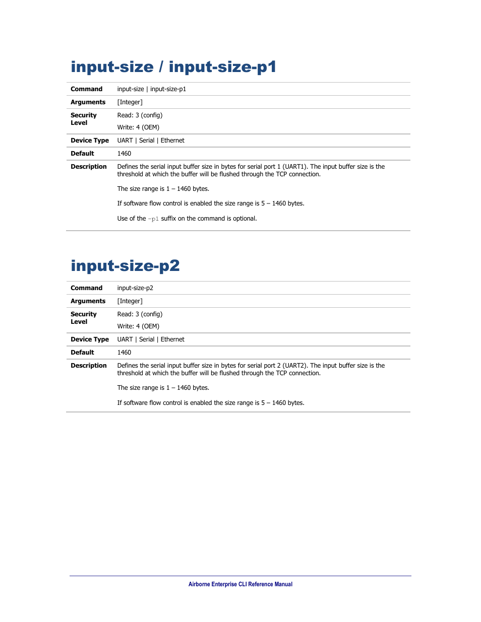 Input-size / input-size-p1, Input-size-p2 | B&B Electronics WLNN-AN(ER,SE,SP.EK)-DP551 - Manual User Manual | Page 156 / 264