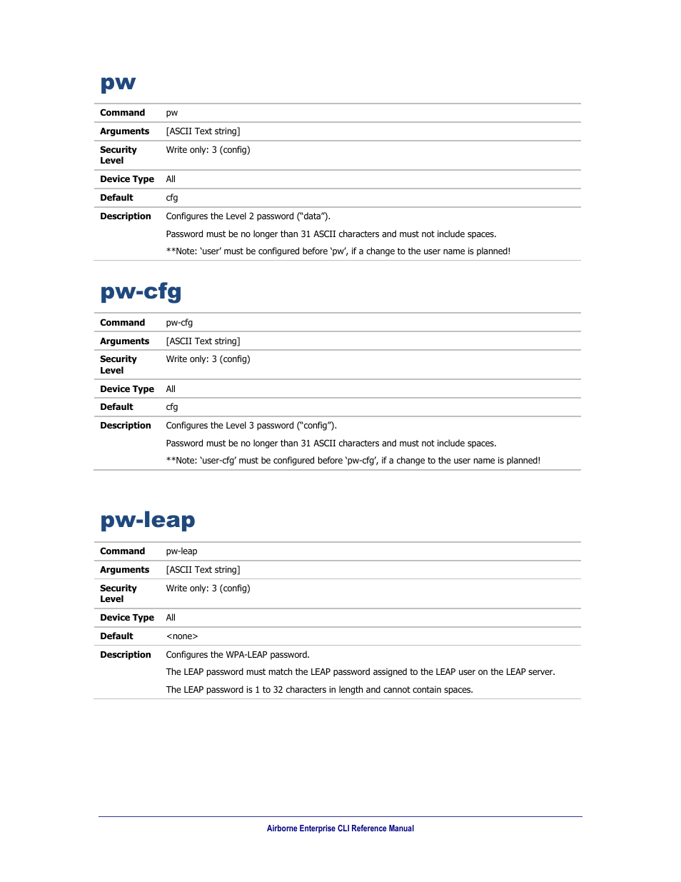 Pw-cfg, Pw-leap | B&B Electronics WLNN-AN(ER,SE,SP.EK)-DP551 - Manual User Manual | Page 188 / 264