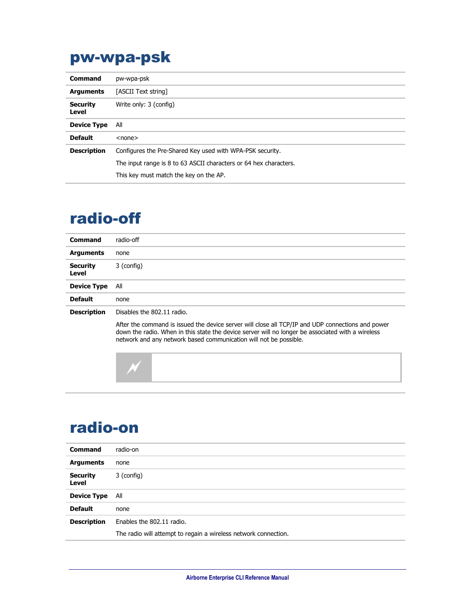 Pw-wpa-psk, Radio-off, Radio-on | B&B Electronics WLNN-AN(ER,SE,SP.EK)-DP551 - Manual User Manual | Page 190 / 264