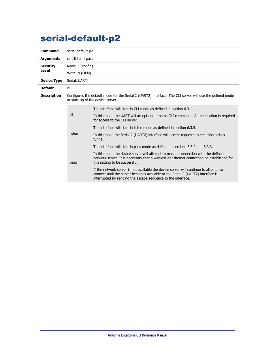 Serial-default-p2 | B&B Electronics WLNN-AN(ER,SE,SP.EK)-DP551 - Manual User Manual | Page 197 / 264