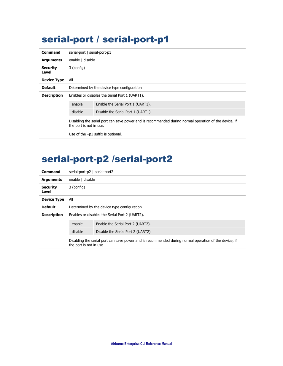 Serial-port / serial-port-p1, Serial-port-p2 /serial-port2 | B&B Electronics WLNN-AN(ER,SE,SP.EK)-DP551 - Manual User Manual | Page 198 / 264