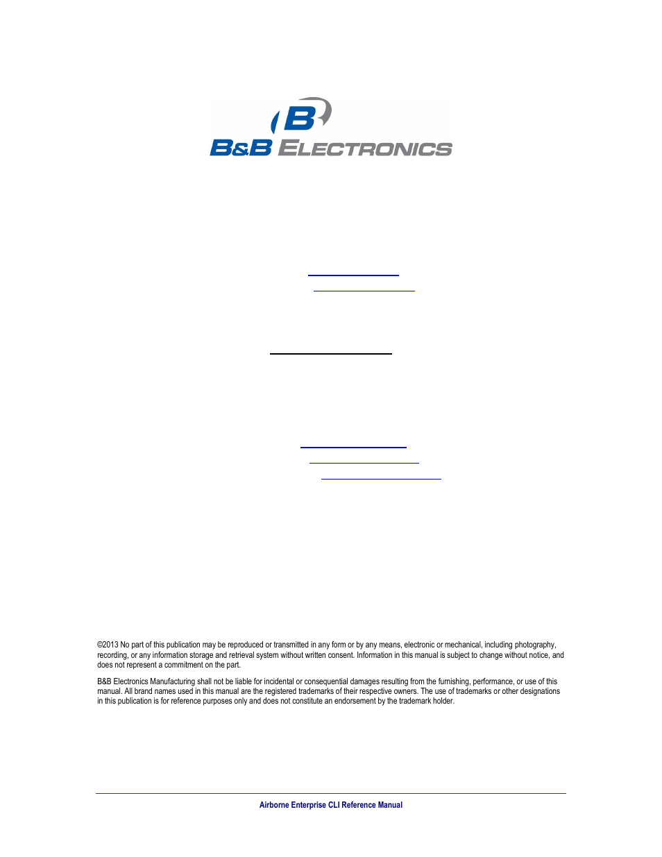 B&B Electronics WLNN-AN(ER,SE,SP.EK)-DP551 - Manual User Manual | Page 2 / 264