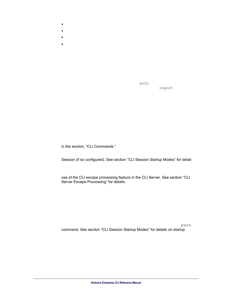 Cli session modes, Cli mode, Pass mode | B&B Electronics WLNN-AN(ER,SE,SP.EK)-DP551 - Manual User Manual | Page 24 / 264