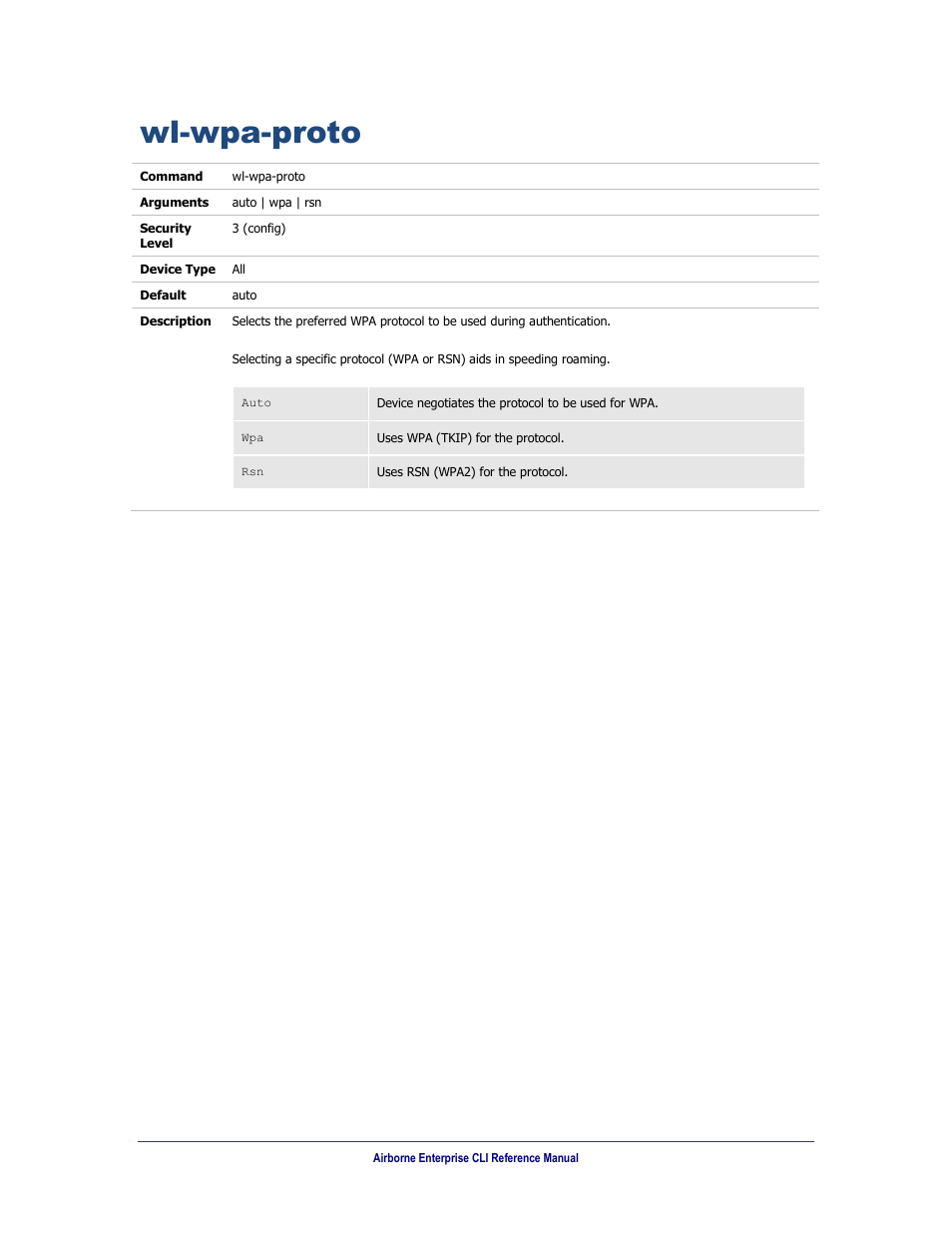 Wl-wpa-proto | B&B Electronics WLNN-AN(ER,SE,SP.EK)-DP551 - Manual User Manual | Page 253 / 264
